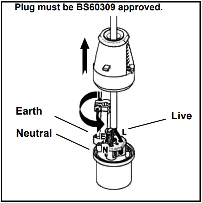 Clarke Devil 371SPD Quartz Halogen Heater - CABLE OF THIS PRODUCT