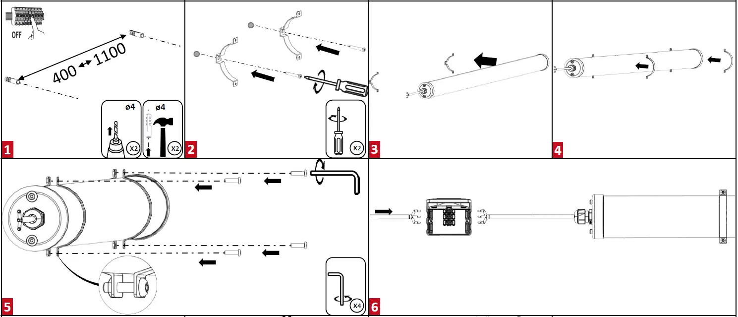 resistex 601758 Argos 5301lm HF BL 4000K LED Tubular Luminaire fig 2