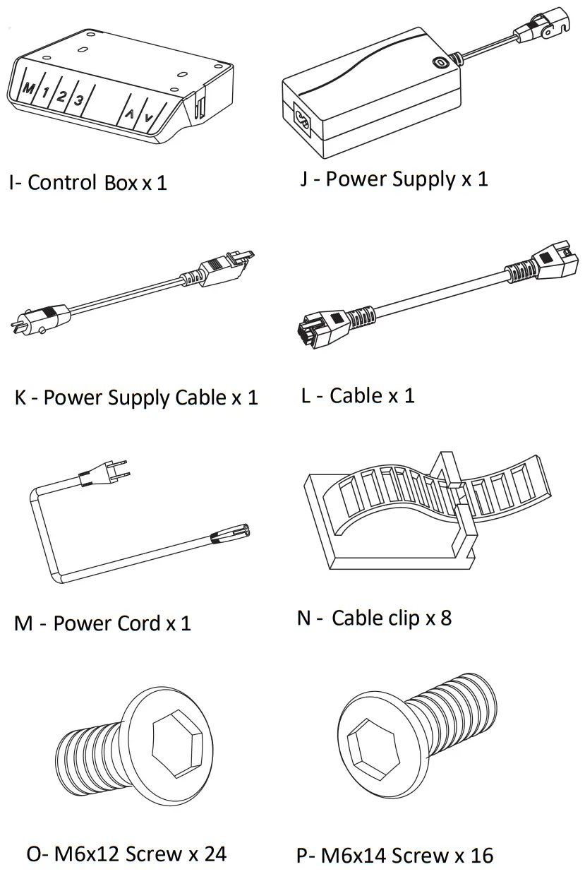 RIFE DML1000 Dual Motor L Shaped Standing Desk - PART