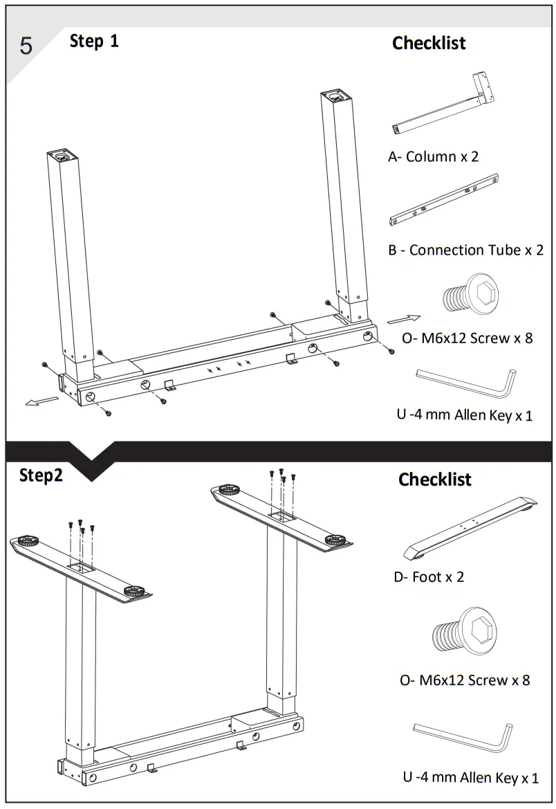 RIFE DML1000 Dual Motor L Shaped Standing Desk - fig2