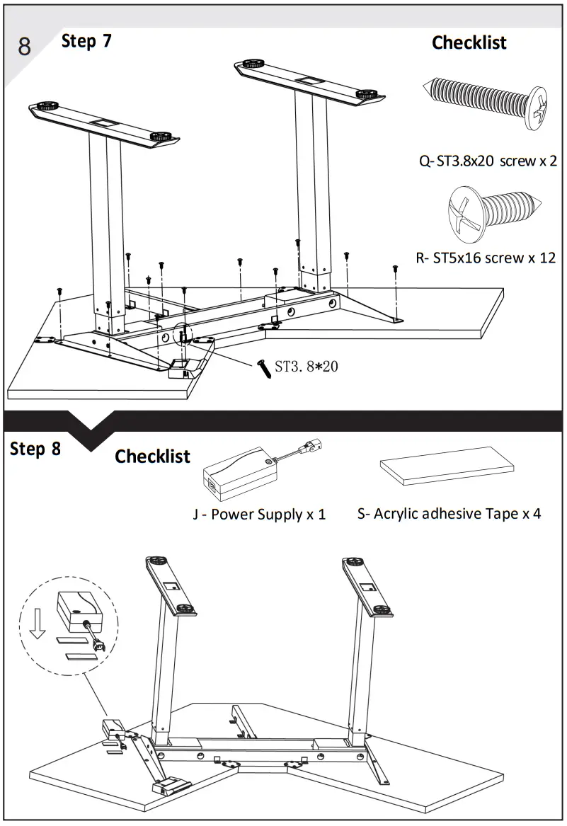 RIFE DML1000 Dual Motor L Shaped Standing Desk - fig4