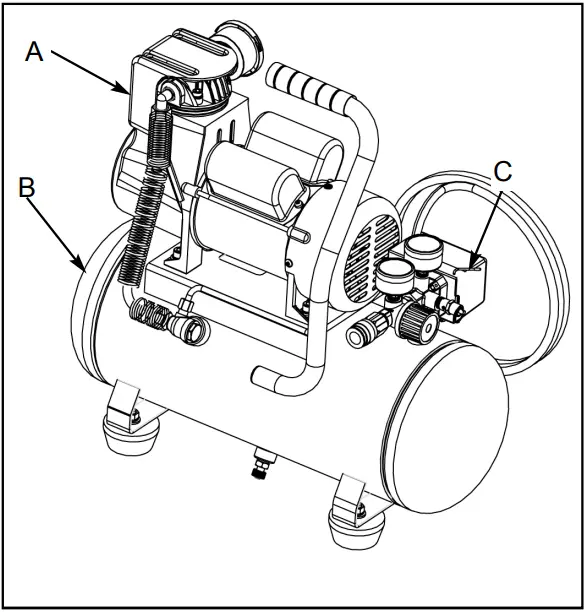 PROFORCE VPF1080318 Pro Force 3 Gallon Hot Dog Air Compressor with Inflation Kit - OVERVIEW
