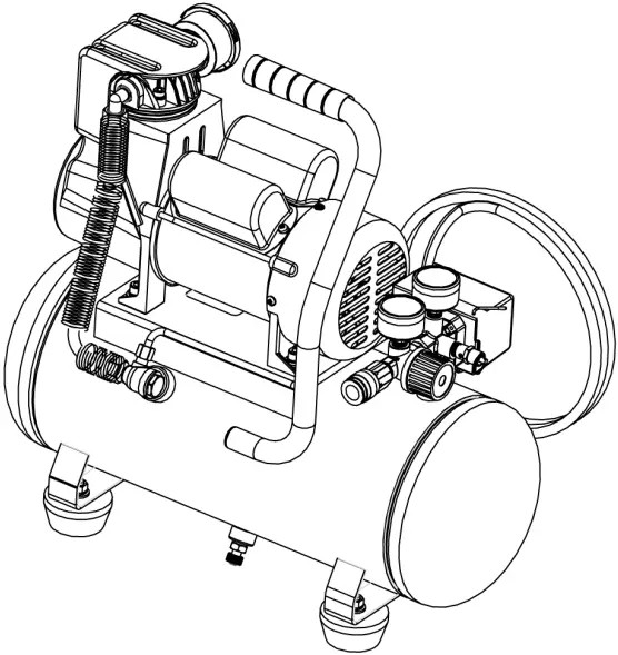 PROFORCE VPF1080318 Pro Force 3 Gallon Hot Dog Air Compressor with Inflation Kit
