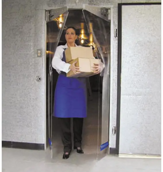 Curtron-PP-C-080-3478-Polar-Pro-Clear-2-Panel-080Thick-PVC-High-Flexible-Swinging-Door