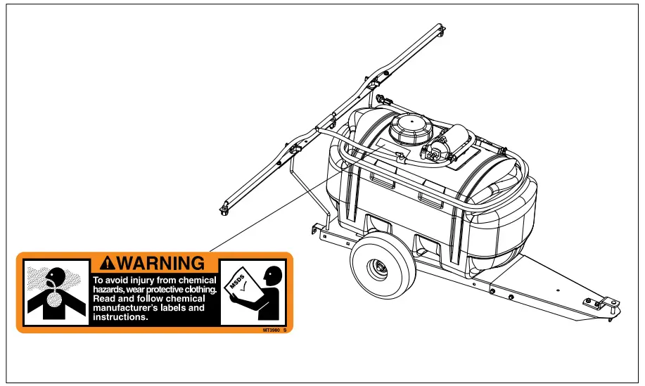 JOHN DEERE LP19478 15 and 25 Gallon Tow Behind Sprayer