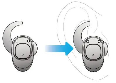 Trust 22161 URBAN Wireless Earphones - fit the earpriece