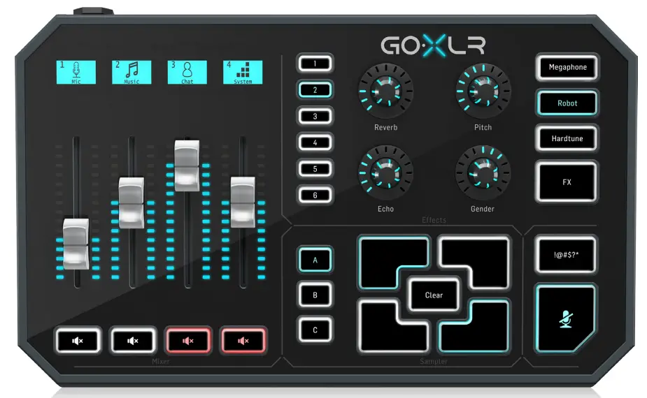 TC HELICON GO XLR Revolutionary Online Broadcaster Platform with 4-Channel Mixer