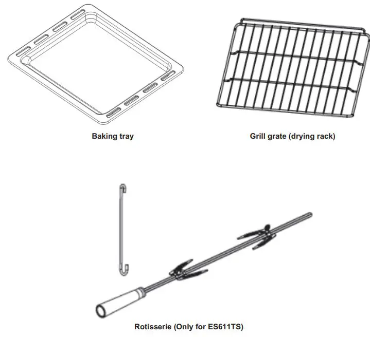 LEGEND CHEF ES606MB 24 Inch Built-in Electric Ovens Instruction Manual - DESCRIPTION OF THE APPLIANCE