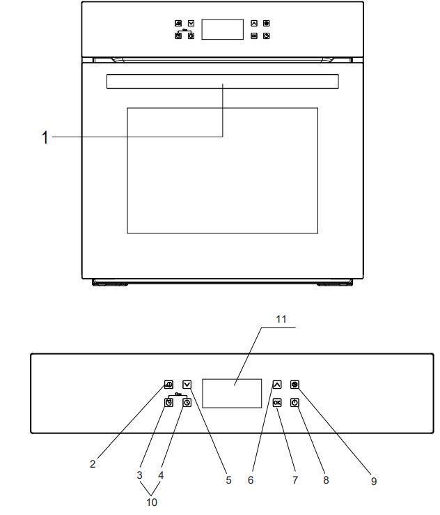 LEGEND CHEF ES606MB 24 Inch Built-in Electric Ovens Instruction Manual - DESCRIPTION OF THE APPLIANCE