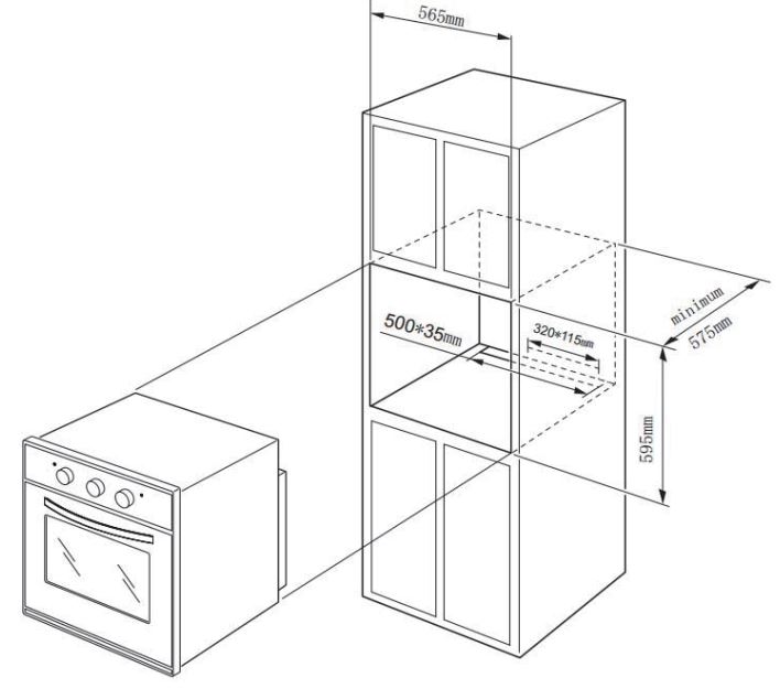 LEGEND CHEF ES606MB 24 Inch Built-in Electric Ovens Instruction Manual - INSTALLATION