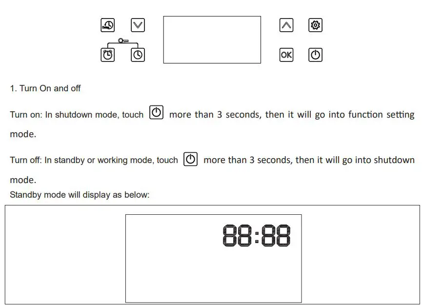 LEGEND CHEF ES606MB 24 Inch Built-in Electric Ovens Instruction Manual - LED display
