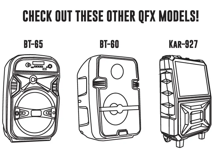 QFX BT-1 3-Inch Rechargeable Bluetooth Party Mini Speaker with Disco Light 3