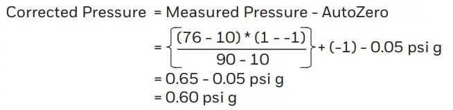 Honeywell Auto-Zero Calibration Technique - Corrected Pressure