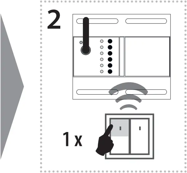 inELS RFDEL-76M - Light scene function 1 - 4