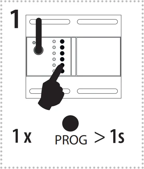 inELS RFDEL-76M - Selecting the memory function 1