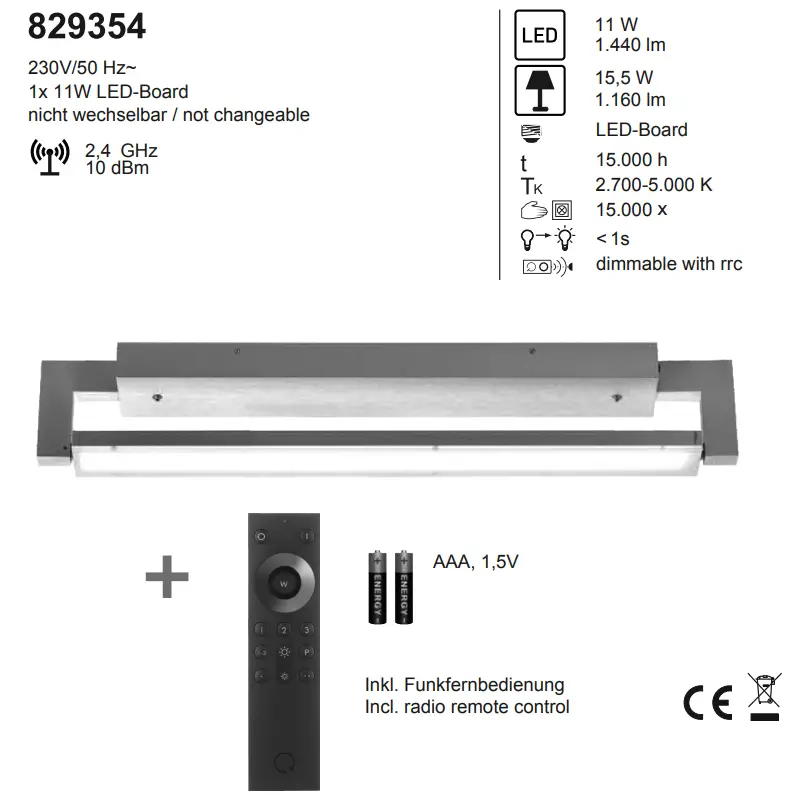 Paul Neuhaus 829354 Q-Matteo Dimmable LED Ceiling Light - QR code 2