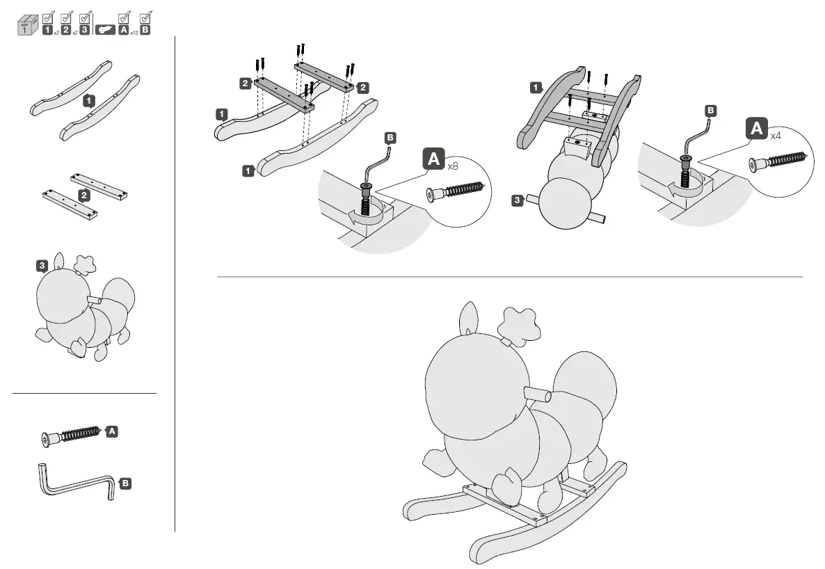 mamas papas 64491AW01 Rocking Animal Horse Bugsy 1