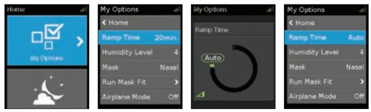 APRIA Sleep Therapy for ResMed AirSense - How to Change the Ramp Time