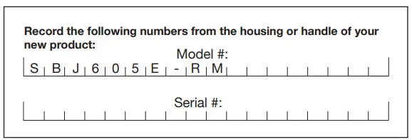 Model + Serial Numbers