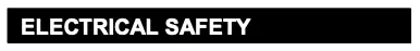 ELECTRICAL SAFETY