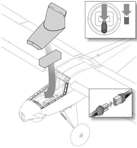 HORIZON E-flite Turbo Timber Evolution 1.5m - Battery Installation and ESC Arming