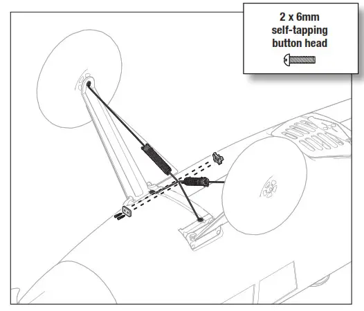 HORIZON E-flite Turbo Timber Evolution 1.5m - Clamp the Spring Assemblies Together