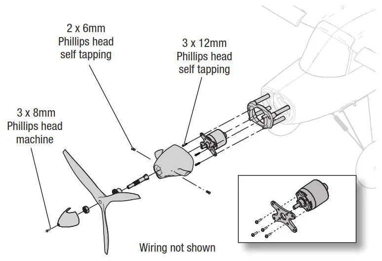 HORIZON E-flite Turbo Timber Evolution 1.5m - Motor Service
