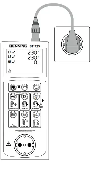 BENNING ST 725 Digital Portable Device Safety Tester - Fig