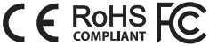 CE RoHS Compliant Fcc