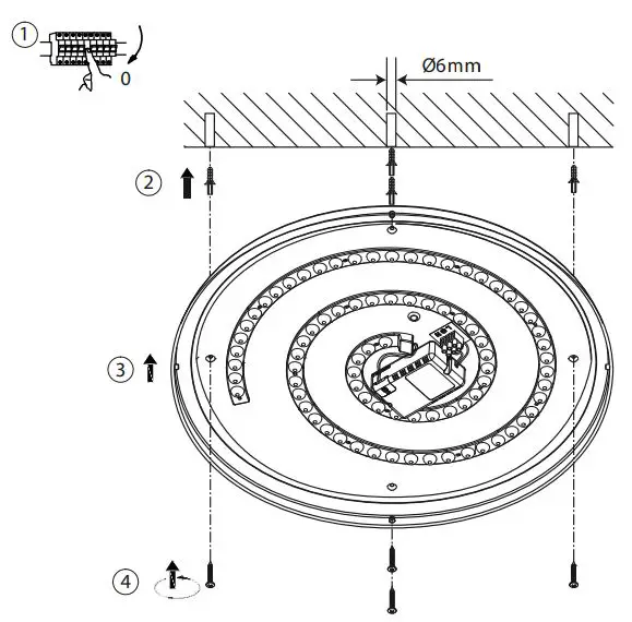 Paul Neuhaus 14366 LED Ceiling Light Instruction Manual - How to use