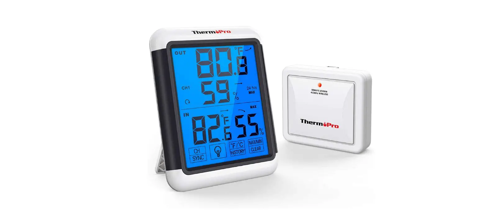 Thermopro Wireless Indoor / Outdoor Humidity And Temperature Monitor Instruction Manual