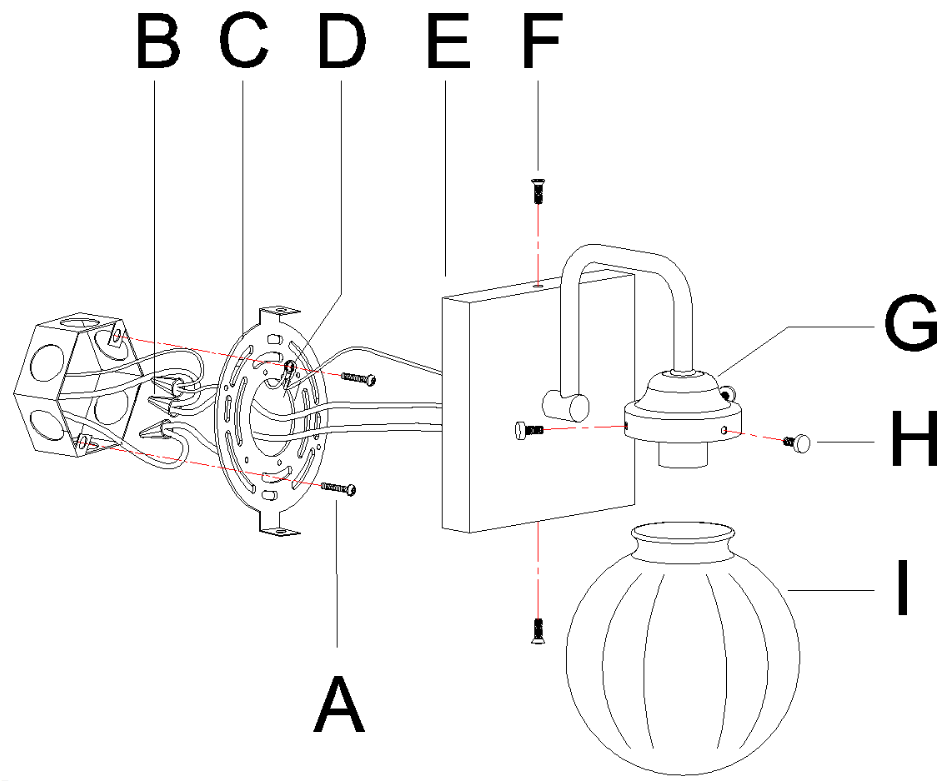ZEVNI L37J6VIYW20W1SF8 4.7-in 1-Light Black Brass Transitional Vanity Light - 6