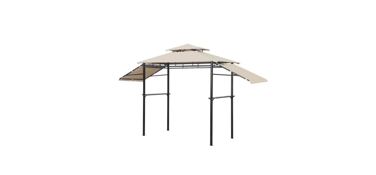 Angeles Home M614aaa Beige Steel Bbq Grill Fixed Gazebo Instruction Manual