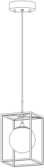 ZEVNI A04415 Mordy 6 Inch Wide Black LED Mini Pendant 01