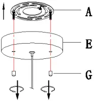 ZEVNI A04415 Mordy 6 Inch Wide Black LED Mini Pendant A1