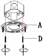 ZEVNI A04415 Mordy 6 Inch Wide Black LED Mini Pendant A2