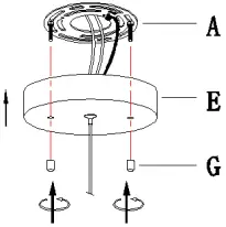 ZEVNI A04415 Mordy 6 Inch Wide Black LED Mini Pendant A4