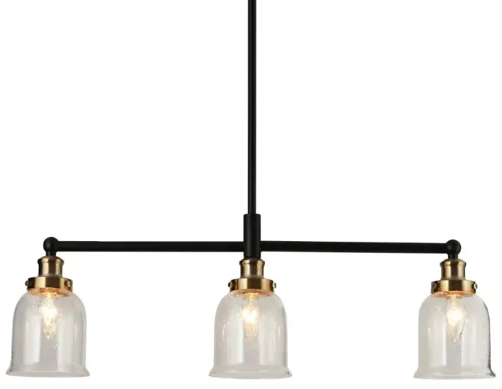 ZEVNI-A04687-Berton-38-Inch-Wide-Black-Kitchen-Island-Light-product