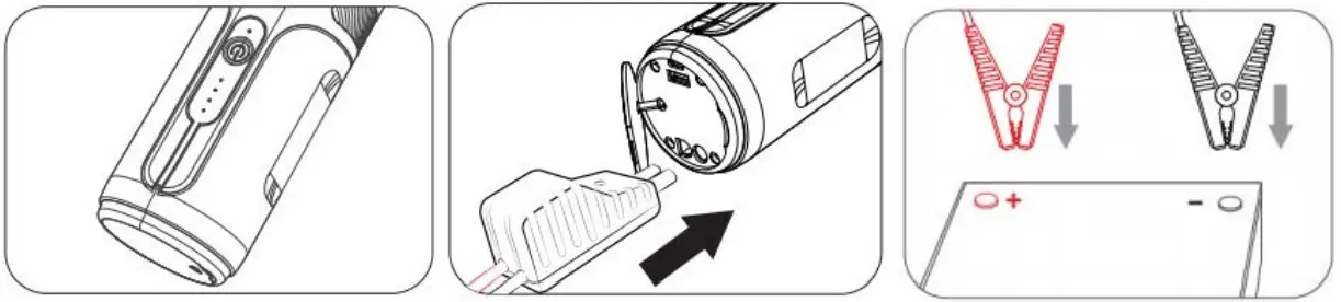 CERTA CT3IN1JVCPA 10000mah Car Jump Starter Vacuum and Powerbank - Vehicle Battery