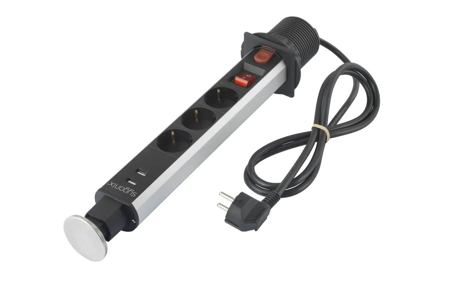 Sygonix 2377795 Retractable Socket Strip User Manual