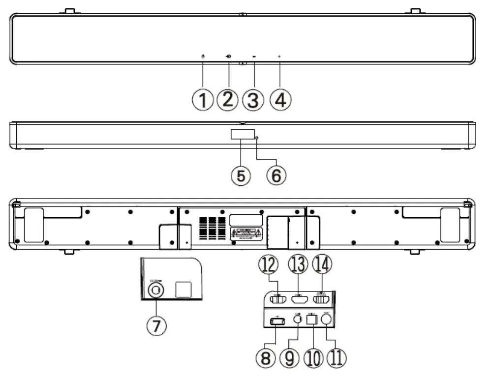 kogan KASBD513MA 5.1CH 200W Dolby Soundbar -FIG