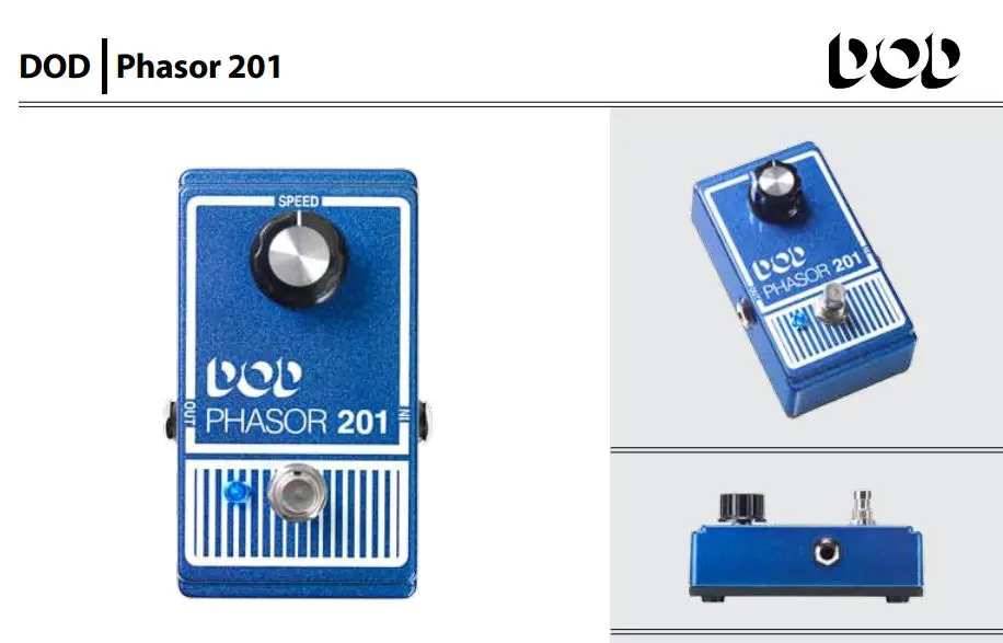 DOD201-13 Phasor 201 Phaser Pedal Owner's Manual