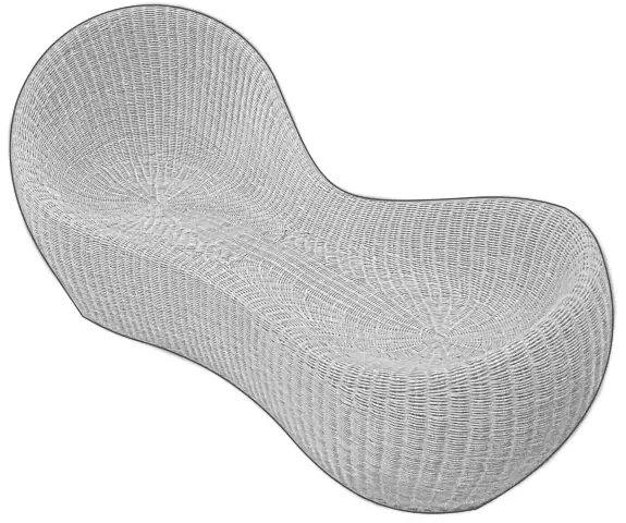 habitat Betal 2 Seater Rattan Sofa