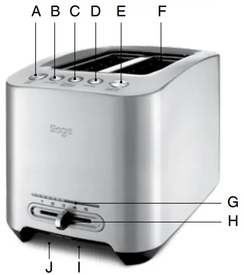 Sage BTA845 Smart Toast 4 Slice Toaster --- GETTING