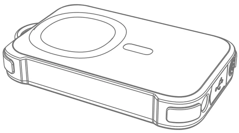 MOZOTER Waterproof Power Bank Magnetic Wireless Charger