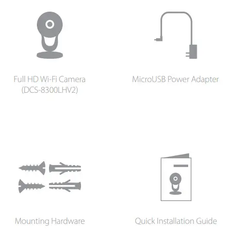 D-Link mydlink Full HD Wi-Fi Camera 8300LHV2 - box