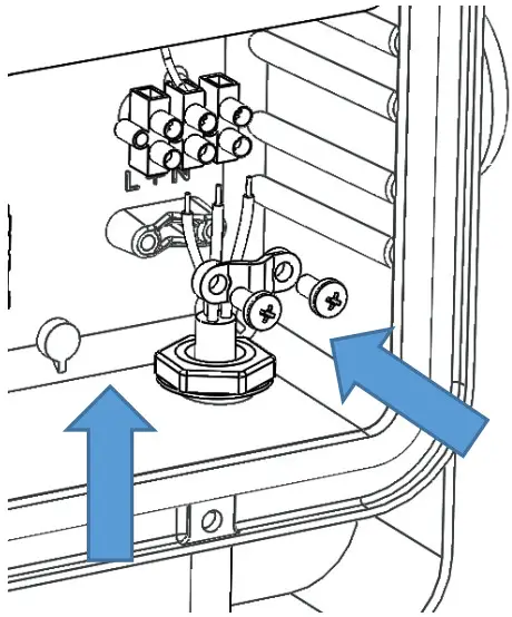 Dextra Opus 3 LED Flood Light - mains cable