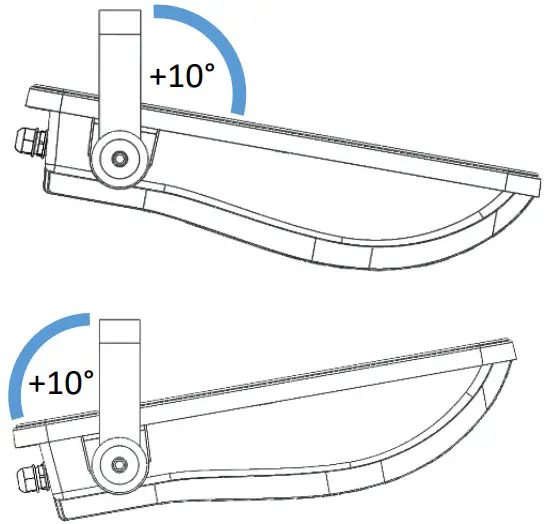 Dextra Opus 3 LED Flood Light - water pooling