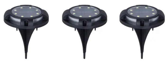 WeTeLux 96 76 80 Solar LED-Garden Light Set of 3