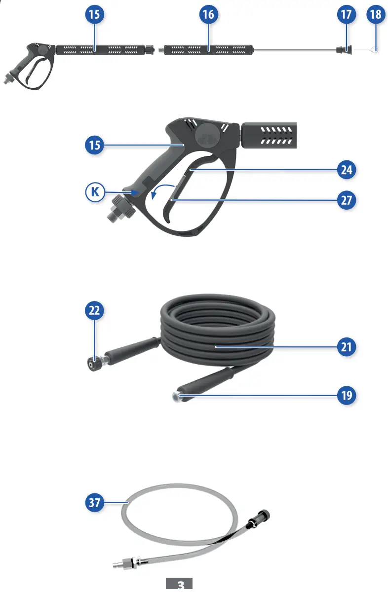 COME T KP STEEL Hot Water High Pressure Cleaners - figer 2